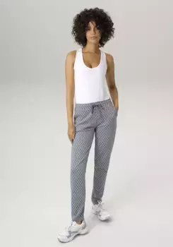 Брюки Aniston CASUAL экстравагантного дизайна в клетку, черный