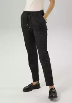 Брюки Aniston CASUAL без застежки с тканым горошком - НОВАЯ КОЛЛЕКЦИЯ, черный