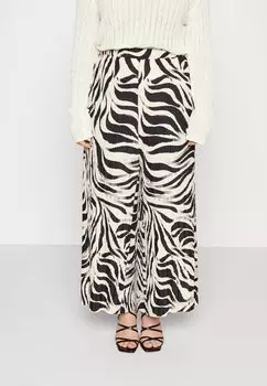 Брюки Anna Field, черный/белый