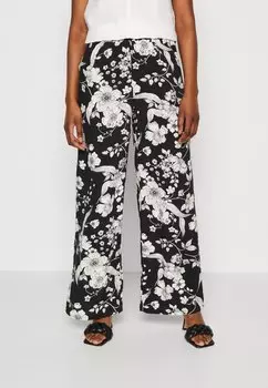 Брюки Anna Field, черный/белый