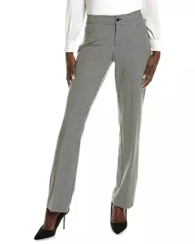 Брюки Anne Klein с широкими передними штанинами, черный
