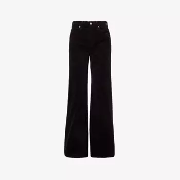 Брюки Annina 33 с высокой посадкой, из эластичного хлопкового вельвета Citizens Of Humanity, коричневый