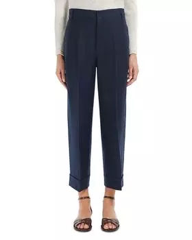 Брюки Anselmo с прямыми штанинами Max Mara, синий