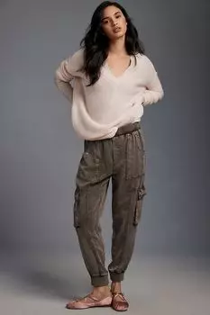 Брюки Anthropologie Cargo Joggers, коричневый