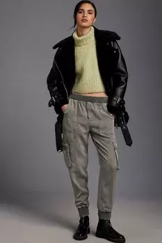 Брюки Anthropologie Cargo Joggers, зеленый