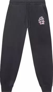 Брюки Anti Social Social Club 3.0 Washed Sweat Pants 'Black', черный