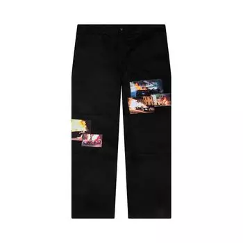 Брюки Anti Social Social Club Burnout Work Pant 'Black', черный