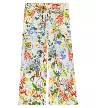 Брюки Aretha из хлопка с цветочным принтом Molo, разноцветный