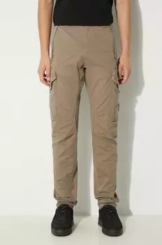 Брюки эргономичные карго Stretch Sateen Lens C.P. Company, бежевый