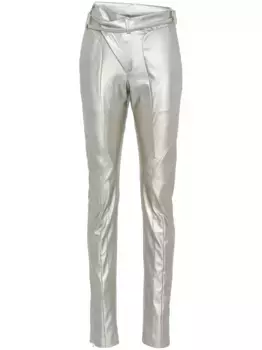 Брюки асимметричного кроя Ottolinger, серебяный