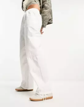 Брюки Asos Design Clean Pull On Cargo, белый