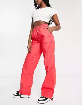 Брюки Asos Design Clean Pull On Cargo, красный