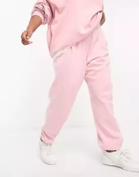 Брюки Asos Design Curve Ultimate Jogger, розовый