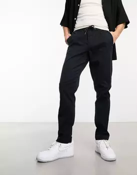 Брюки Asos Design Pull On, черный
