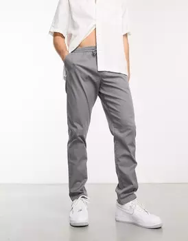 Брюки Asos Design Pull On, серый