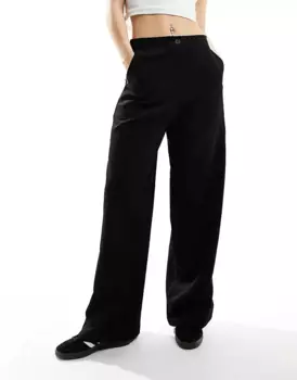 Брюки Asos Design Relaxed Dad, черный