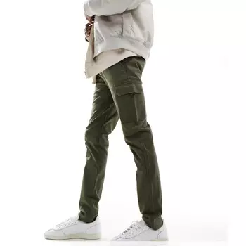 Брюки Asos Design Skinny Cargo, хаки