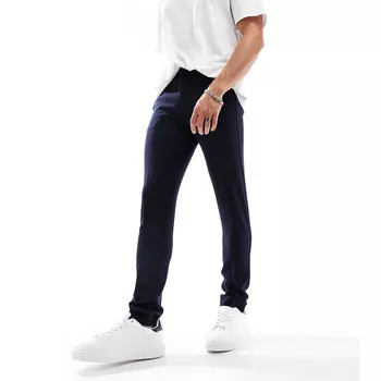 Брюки Asos Design Skinny Smart, темно-синий