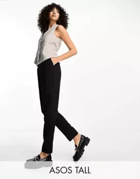 Брюки Asos Design Tall Smart Tapered, черный