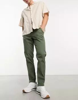 Брюки Asos Design Tapered, хаки