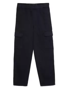 Брюки Aspesi Kids из габардиновой ткани, синий