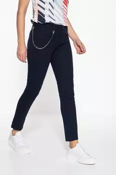 Брюки ATT Jeans ATT Jeans Chino Hose aus Maschenware mit Strukturmuster Valeria, темно-синий