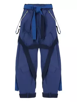 Брюки Attico с высокой талией The Attico, синий