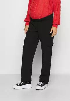 Брюки AUGUSTA MAMALICIOUS, цвет black