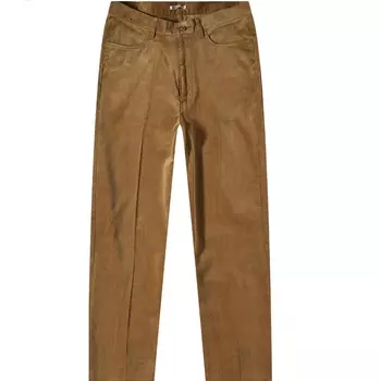 Брюки Auralee Finx Corduroy, коричневый