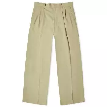 Брюки Auralee Hard Twist Wool Trousers, цвет Light Beige