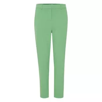 Брюки B.young Slim 149589VTPE23 Mid Waist, зеленый