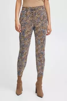 Брюки b.young Stoffhose BYRIZETTA AOP PANT 3 20813587, коричневый