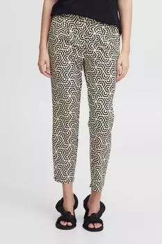 Брюки b.young Stoffhose BYRIZETTA AOP PANTS 20812836, натуральный