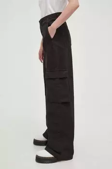 Брюки BAGGY CARGO из хлопка Levi's, черный