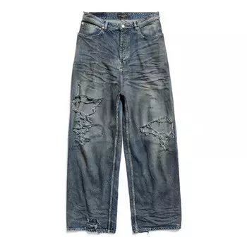 Брюки baggy pants 'light blue' Balenciaga, голубой