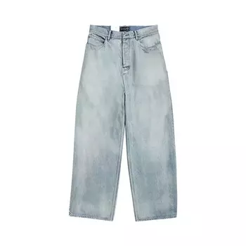 Брюки Balenciaga Sticker Baggy Pants, цвет Dirty Blue