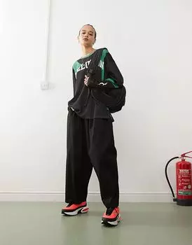 Брюки-баллоны COLLUSION черного цвета