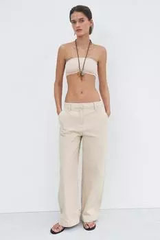 Брюки-баллоны ZARA, цвет Light camel