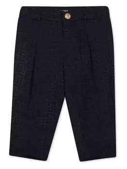 Брюки Balmain Kids Labyrinth, синий