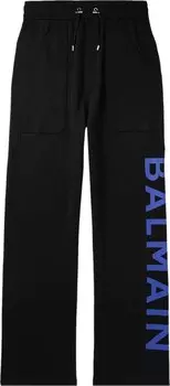 Брюки Balmain Side Printed Trousers 'Black', черный