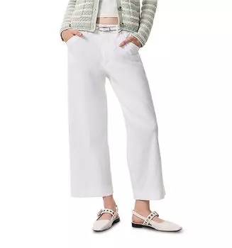 Брюки Banks с широкими штанинами rag & bone, белый