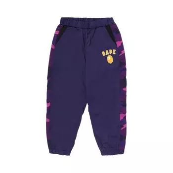 Брюки BAPE Kids Color Camo Block Track Pants, фиолетовый