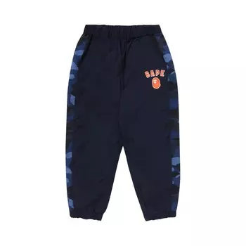 Брюки BAPE Kids Color Camo Block Track Pants, темно-синий