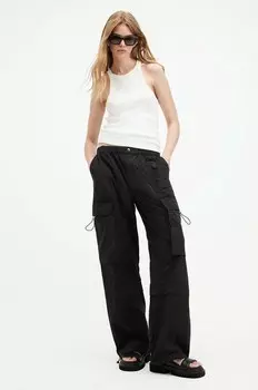 Брюки BARBARA TROUSER из хлопка AllSaints, черный