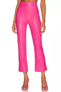 Брюки Bardot Polly Faux Leather, цвет Hot Pink