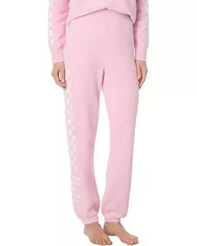 Брюки Barefoot Dreams CozyChic Ultra Lite Checkered Barbie Joggers, цвет Barbie Pink