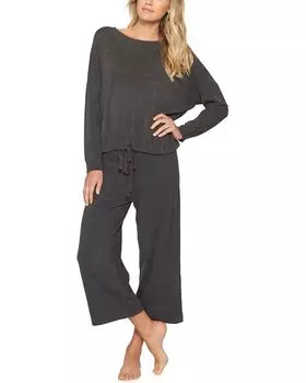 Брюки Barefoot Dreams Cozychic Ultra Lite Culottes, цвет Carbon
