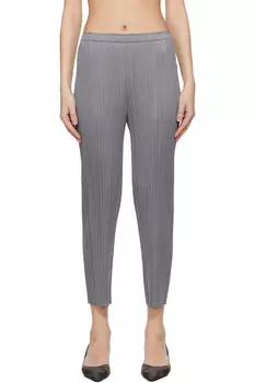 Брюки Basics Pleats Please Issey Miyake, серый