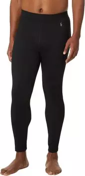 Брюки базового слоя из смесовой шерсти с боковыми вставками Polo Ralph Lauren, цвет Polo Black/Museum Grey Pony Player
