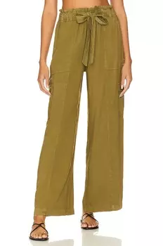 Брюки Bella Dahl High Waisted Seam, цвет Jungle Green
